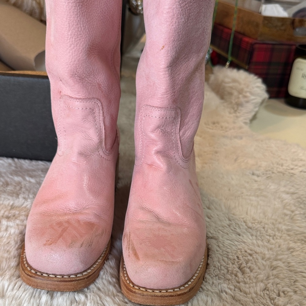 Frye Women's Pink Campus 14L Hardrock Leather 7.5 - Picture 5 of 16